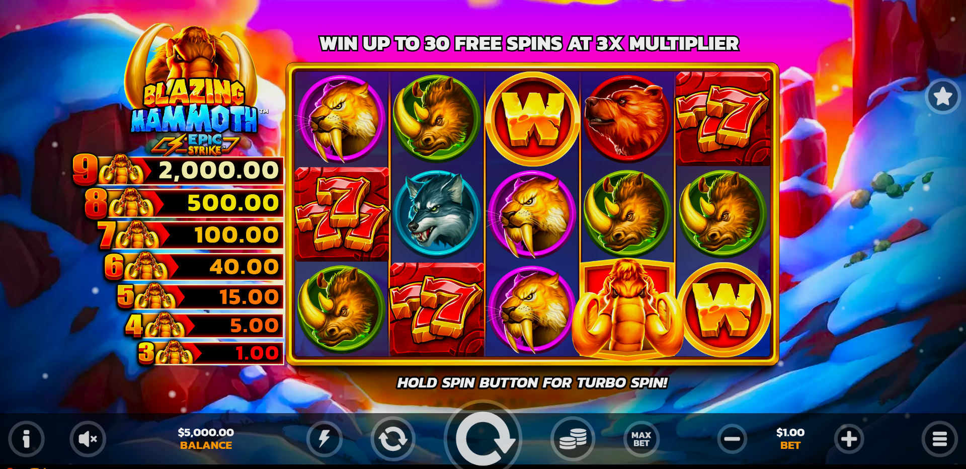 Blazing Mammoth Slot